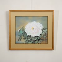 絵画　『富貴花』　斎藤　白楊