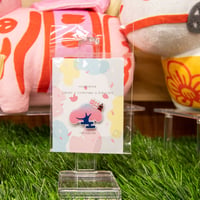 三春駒ぬいぐるみシリーズ　ピンバッジ（滝桜）