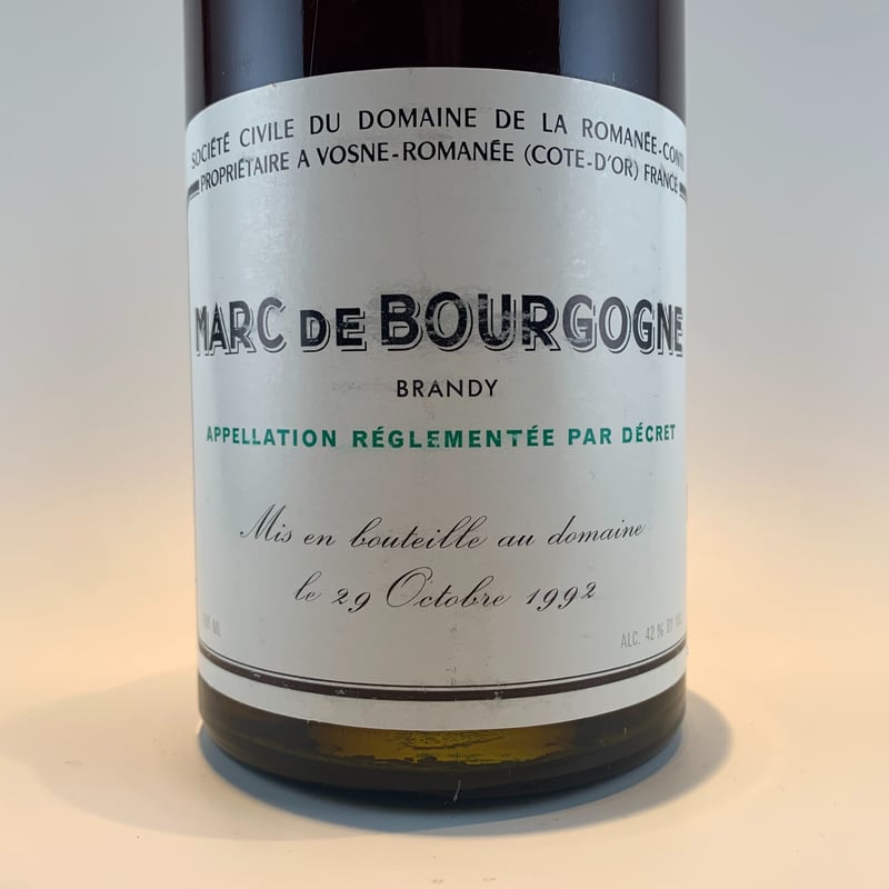 1978 Marc de Bourgogne Domaine de la Romanee C 1978 Marc de Bourgogne Domaine de la Romanee C