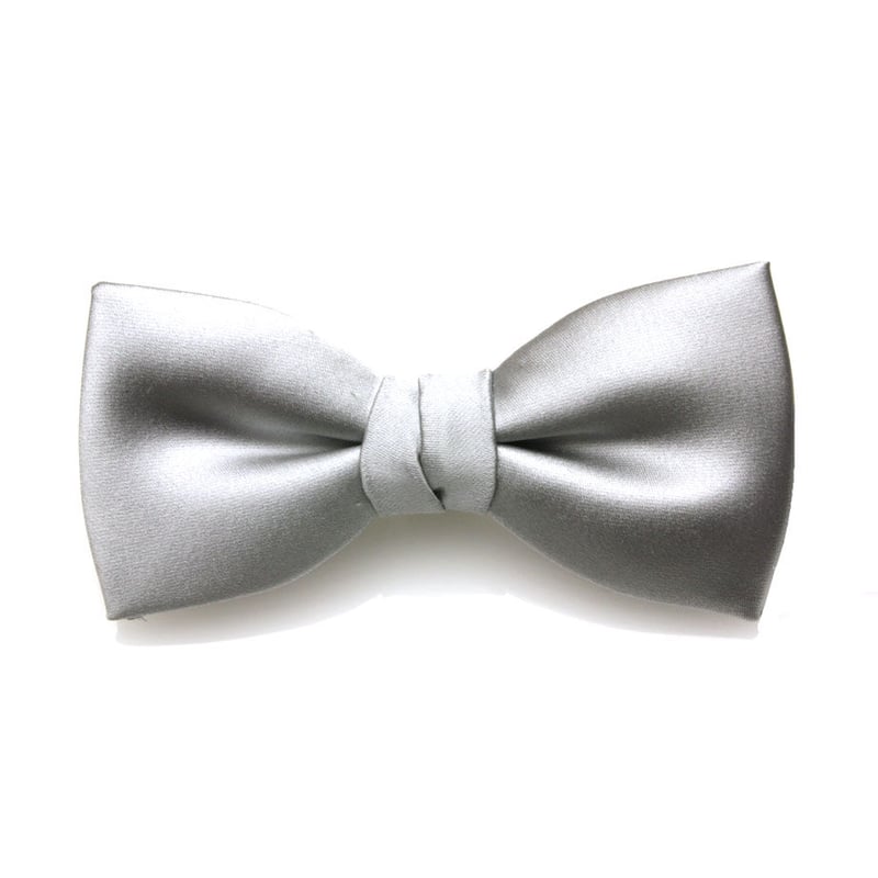 EXCY FORMAL 高級シルク蝶ネクタイ ポインテッド型(剣蝶タイ) グレー 蝶ネクタイ EXCY FORMAL グレー フォーマル剣 拝絹 日本製