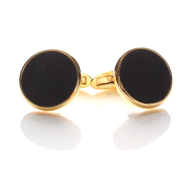 【限定価格&美品】EXCY フォーマルカフス&スタッドセット オニキス シルバー 結婚式・披露宴に ～ P-1 純銀製フォーマルカフス&スタッド