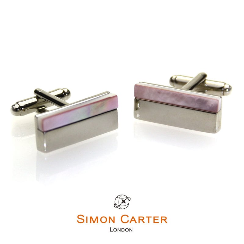 サイモンカーター - 英国製 カフリンクス セミ プレシャス ストリップ