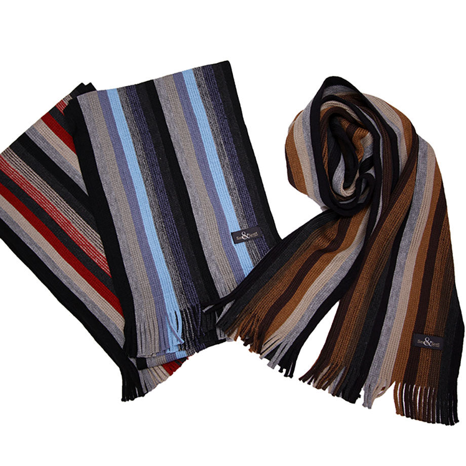 BUTCHER PRODUCTS ダークグリーン ストライプマフラー ビッグストライプ マフラー（250414） | Paul Smith (Men