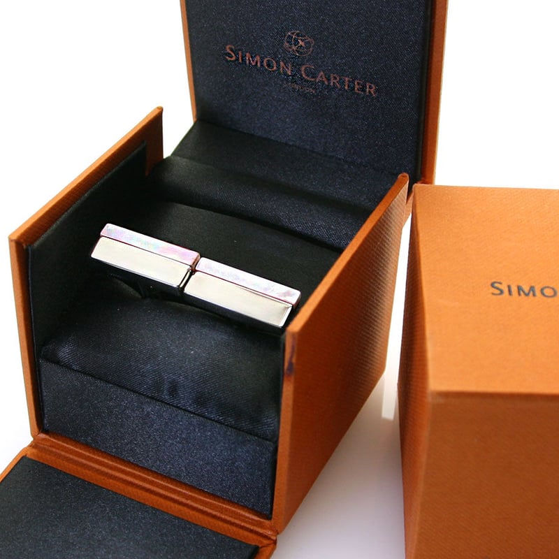 サイモンカーター - 英国製 カフリンクス セミ プレシャス ストリップ