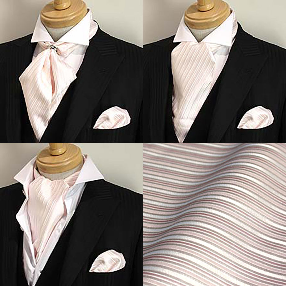 スカーフタイ＆チーフ セット リング付き シルク RSC-920 | Ringwood