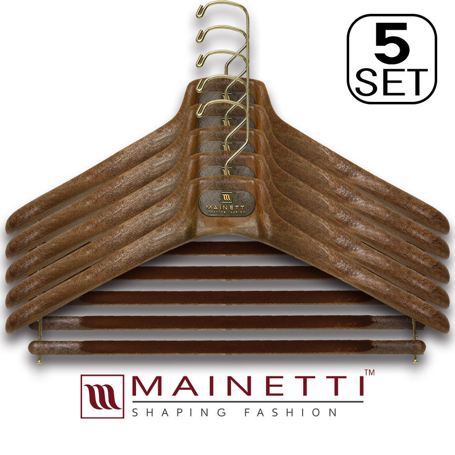 MAINETTI/マイネッティ - イタリア製 サルトリアーレハンガー（5本 