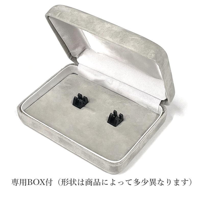 フォーマルカフス＆スタッズ セット - ブラックオニキス（シルバー