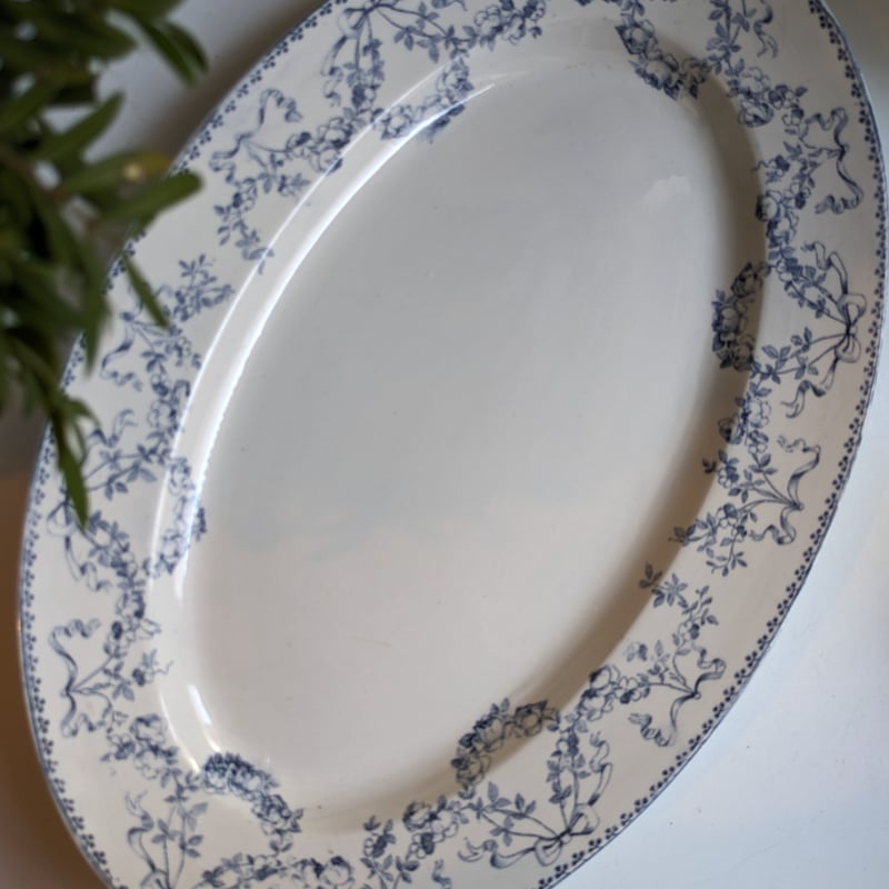 フランス アンティーク サルグミンヌ モーツァルト オーバル大皿