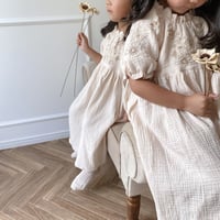 Sophie dress / half sleeve / peach beig