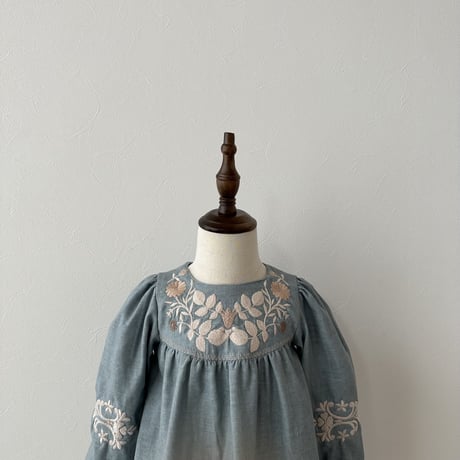 Jasmine dress -grayish blue-