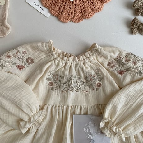 Sophie dress / half sleeve /vanilla