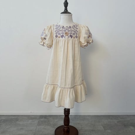 Lilas dress -cream- 即納品