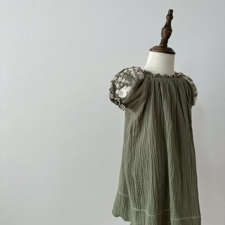 Sarah dress -garden green-