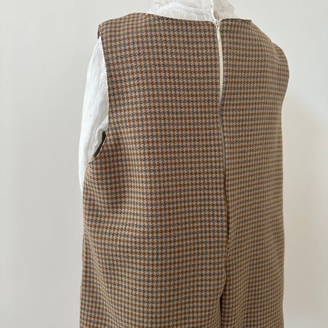 pinafore dress -caramel gunclub-