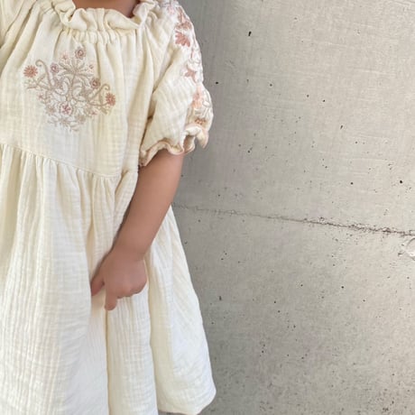 Sophie dress / half sleeve /vanilla