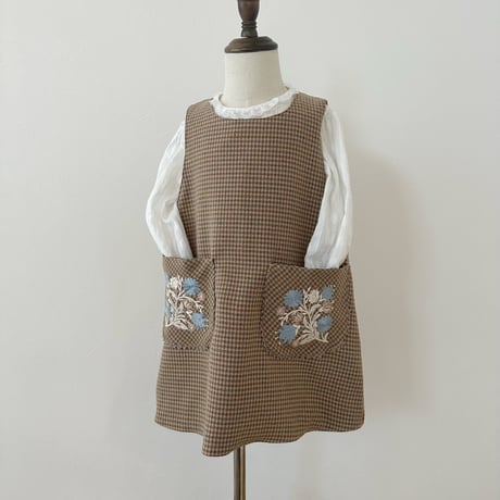 pinafore dress -caramel gunclub-