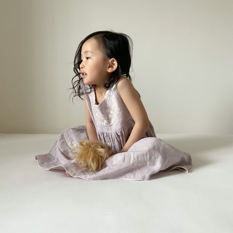 Trefle dress -pale iris-