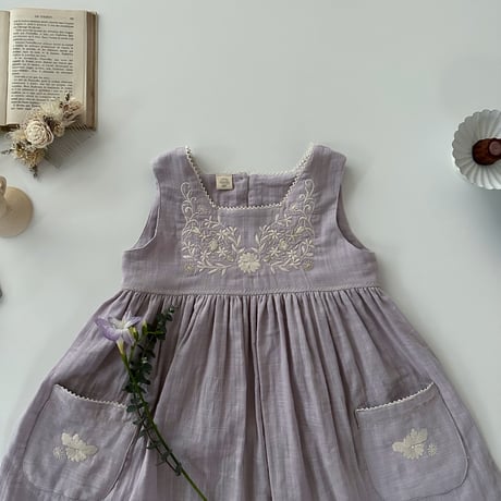 Trefle dress -pale iris-