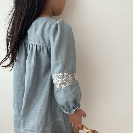 Jasmine dress -grayish blue-