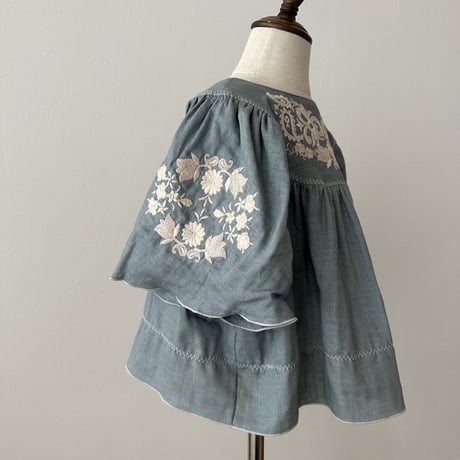 Marine tunic blouse -shadow blue-