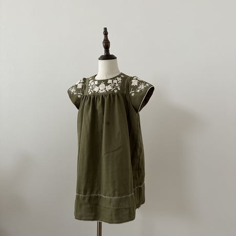 Poppy dress -Olive green-
