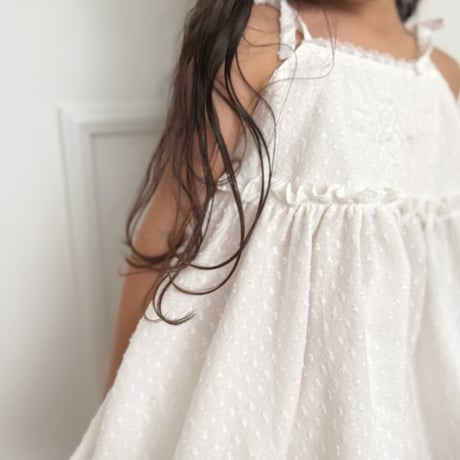 Émilie shoulder ribbon top-etoile white