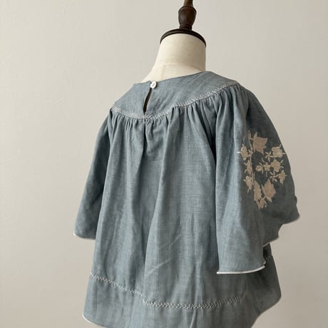 Marine tunic blouse -shadow blue-