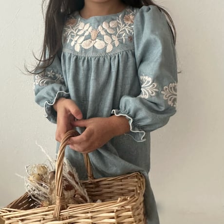 Jasmine dress -grayish blue-