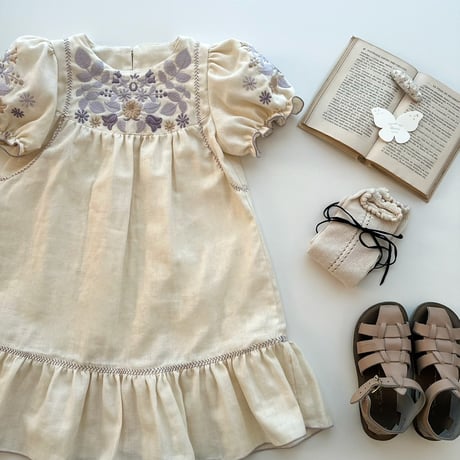 Lilas dress -cream- 即納品