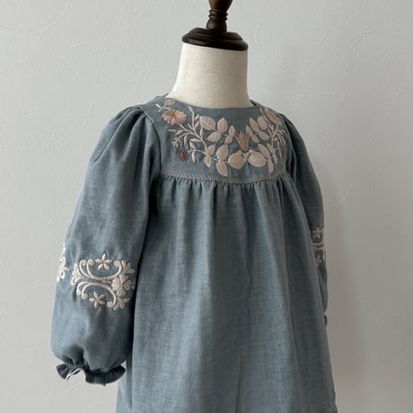 Jasmine dress -grayish blue-