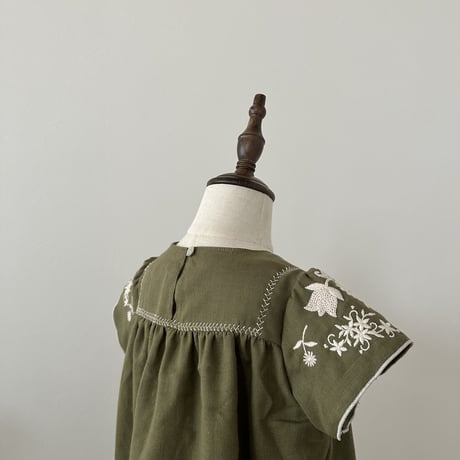 Poppy dress -Olive green-