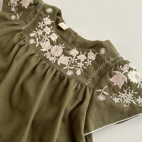 Poppy dress -Olive green-