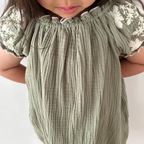 Sarah dress -garden green-