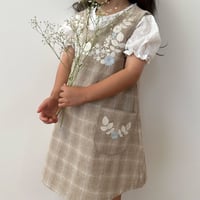pinafore dress-milk tea-