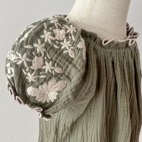 Sarah dress -garden green-