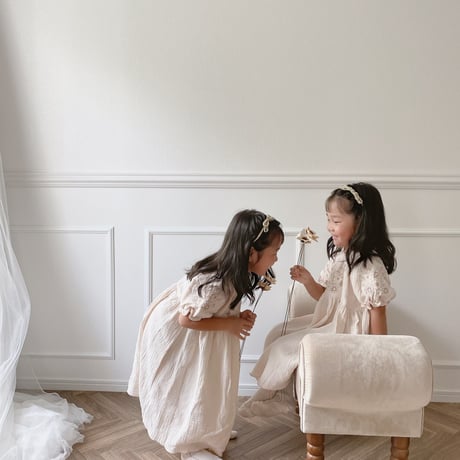 Sophie dress / half sleeve / peach beig