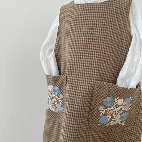 pinafore dress -caramel gunclub-