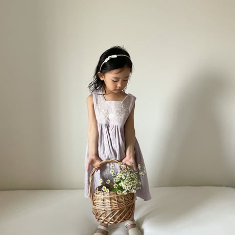 Trefle dress -pale iris-