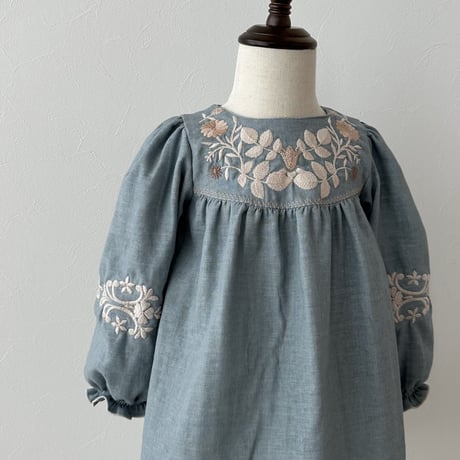 Jasmine dress -grayish blue-