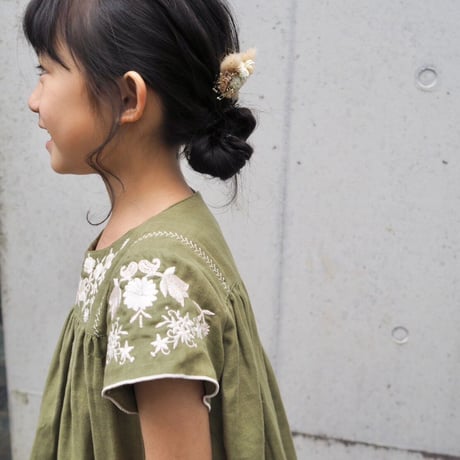 Poppy dress -Olive green-