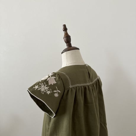 Poppy dress -Olive green-