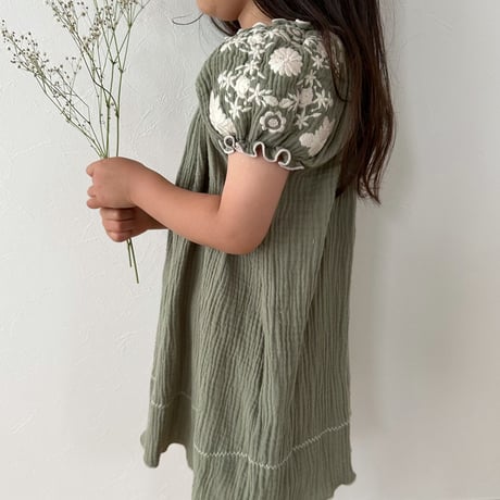 Sarah dress -garden green-