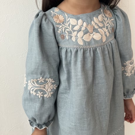 Jasmine dress -grayish blue-