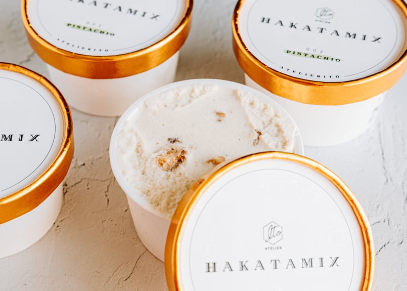 新ジャンルアイス】HAKATAMIX［星野抹茶(2)・ピスタチオ(1