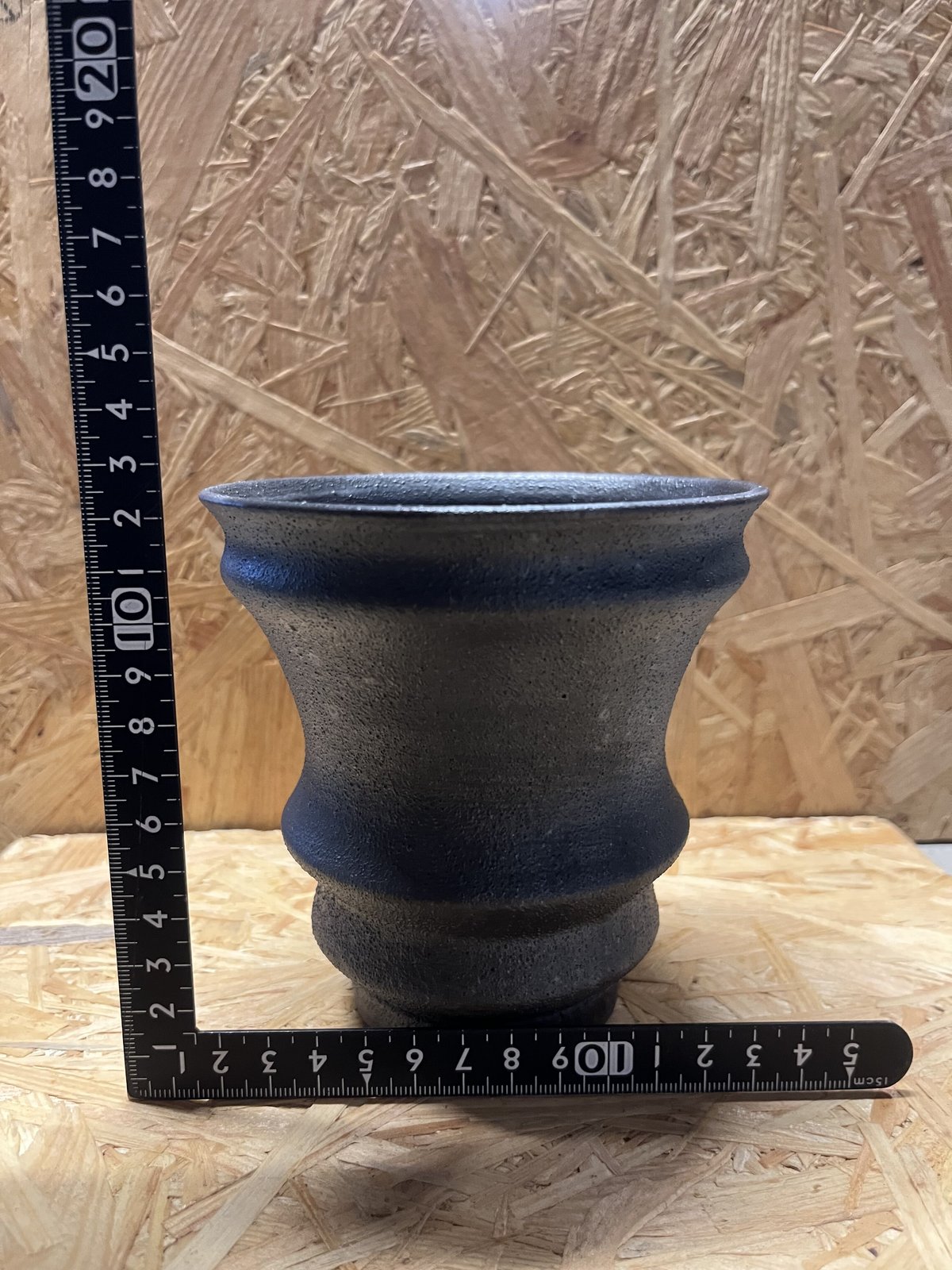 淡海陶芸研究所　植木鉢　3個セット 淡海陶芸研究所 植木鉢 泥彩筒鉢 （curved） | GREEN LUCK
