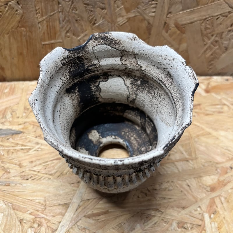 淡海陶芸研究所 植木鉢 錆白泥筒鉢 | GREEN LUCK