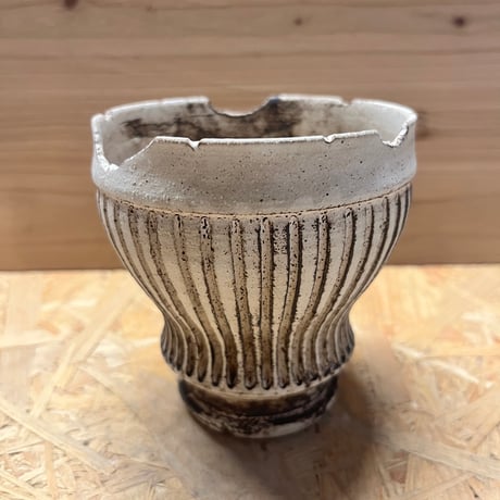 淡海陶芸研究所　植木鉢　3個セット 淡海陶芸研究所 植木鉢 黄泥彩筒鉢 （tribal） | GREEN LUCK