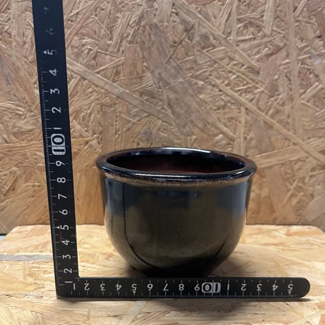 伝市鉢　コウロ型　3.5号　丹波黒