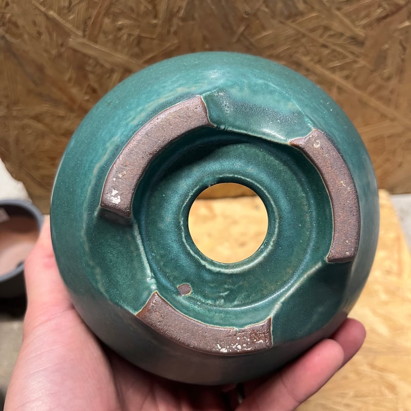 伝市鉢 コウロ型 4号 青銅 | GREEN LUCK