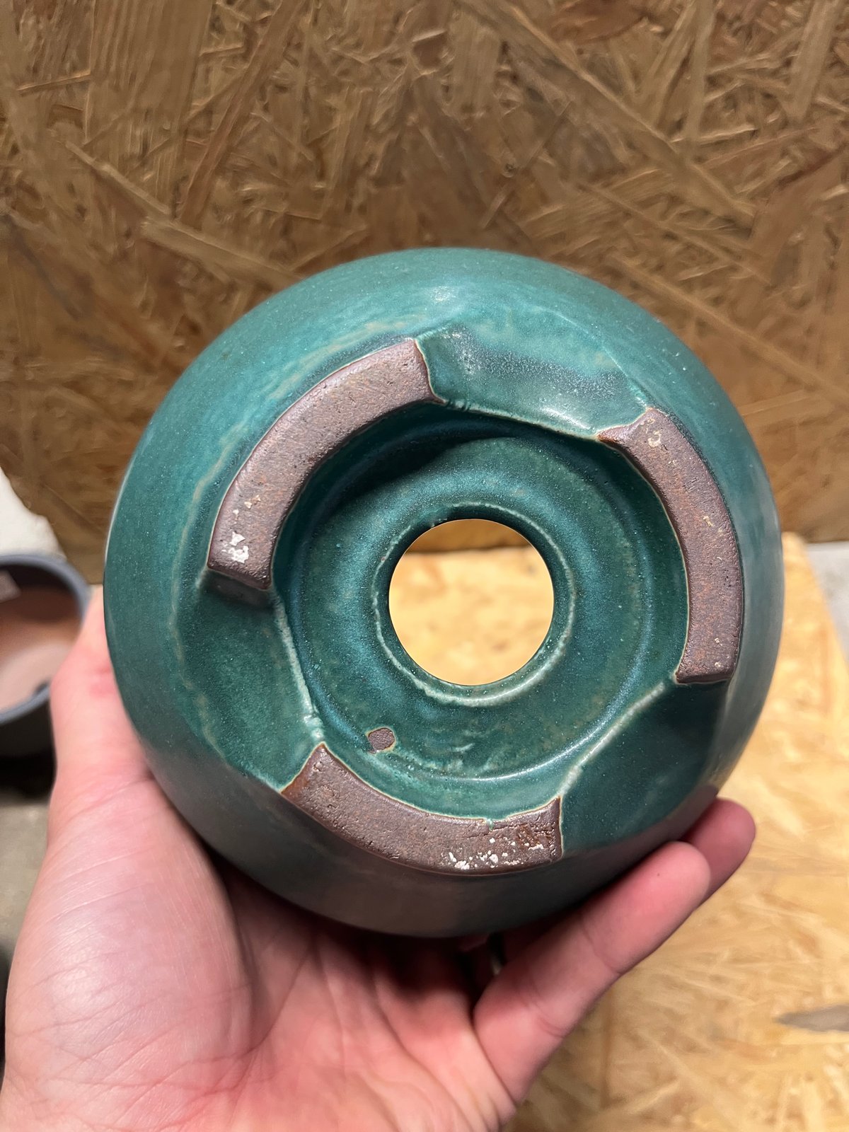 伝市鉢 コウロ型 4号 青銅 | GREEN LUCK